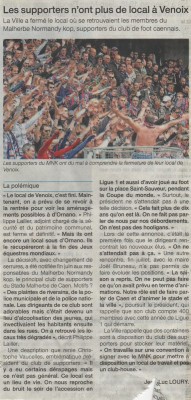 Article Ouest-France 14 août 2014